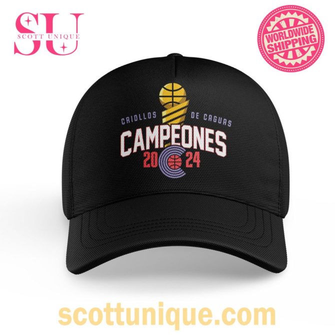 Criollos De Caguas Campeones 2024 Black Classic Cap
