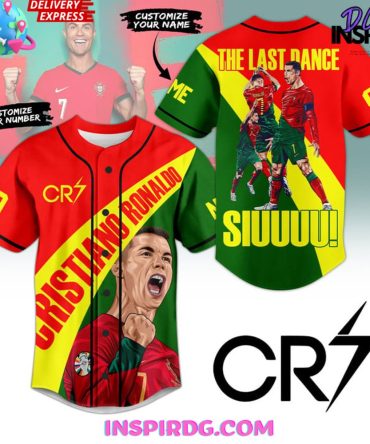 Cristiano Ronaldo Cr7 Euro 2024 Baseball Jersey Shirt