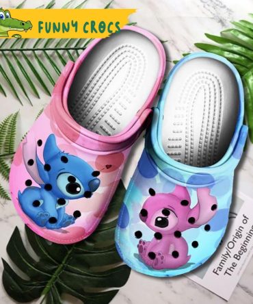 Custom Boy And Girl Stitch Crocs - Discover Comfort And Style Clog Shoes For Family