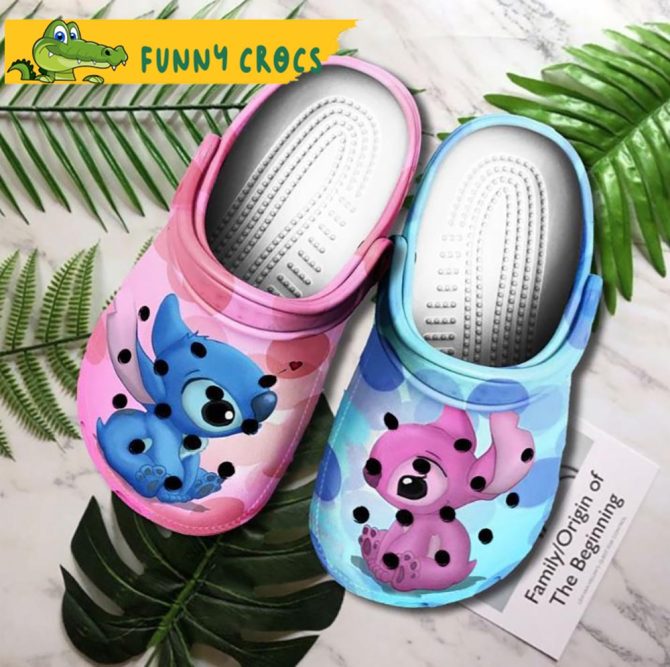 Custom Boy And Girl Stitch Crocs - Discover Comfort And Style Clog Shoes For Family