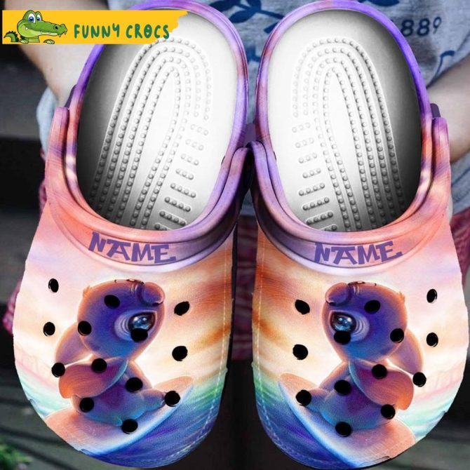 Custom Colorful Stitch Crocs Clog Shoes - Discover Comfort And Style Clog Shoes For Family