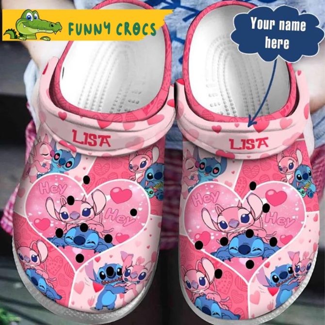 Custom Couple Stitch Crocs Clog Shoes - Discover Comfort And Style Clog Shoes For Family