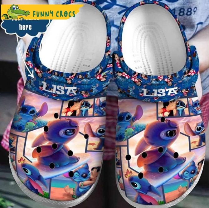 Custom Disney Lilo And Stitch Crocs Clog Shoes - Discover Comfort And Style Clog Shoes For Family