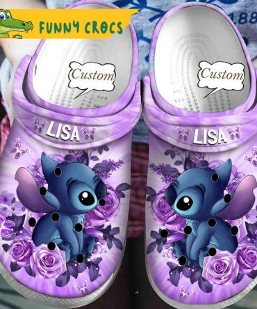 Custom Disney Stitch Pink Crocs - Discover Comfort And Style Clog Shoes For Family