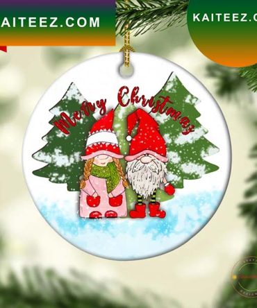 Custom Family Tree Keepsake Gnome Christmas Ornament