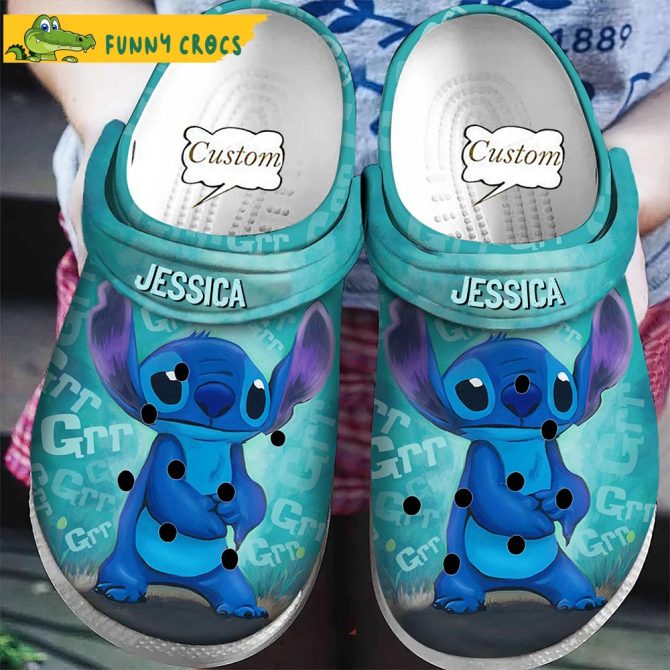 Custom Funny Stitch Disney Crocs - Discover Comfort And Style Clog Shoes For Family