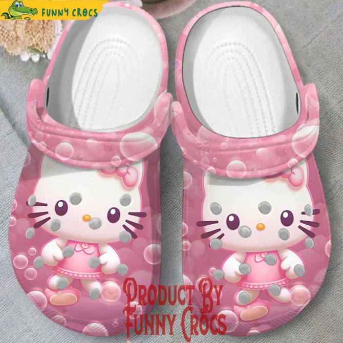 Custom Hello Kitty Pink Crocs Style - Discover Comfort And Style Clog Shoes Unisex Clogs Garden Shoes