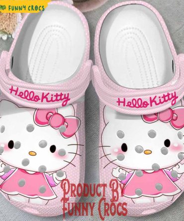 Custom Hello Kitty Smile Crocs Shoes - Discover Comfort And Style Clog Shoes Unisex Clogs Garden Shoes