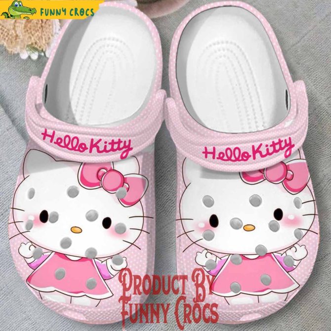 Custom Hello Kitty Smile Crocs Shoes - Discover Comfort And Style Clog Shoes Unisex Clogs Garden Shoes