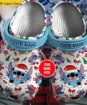 Custom Merry Christmas Gifts Stitch Crocs Shoes - Discover Comfort And Style Clog Shoes For Family