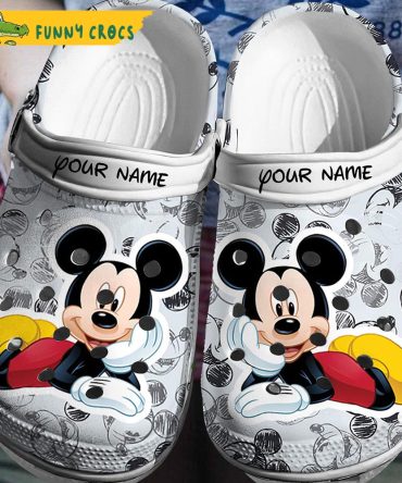 Custom Mickey Mouse Crocs Slippers - Discover Comfort And Style Clog Shoes Unisex Clogs Garden Shoes