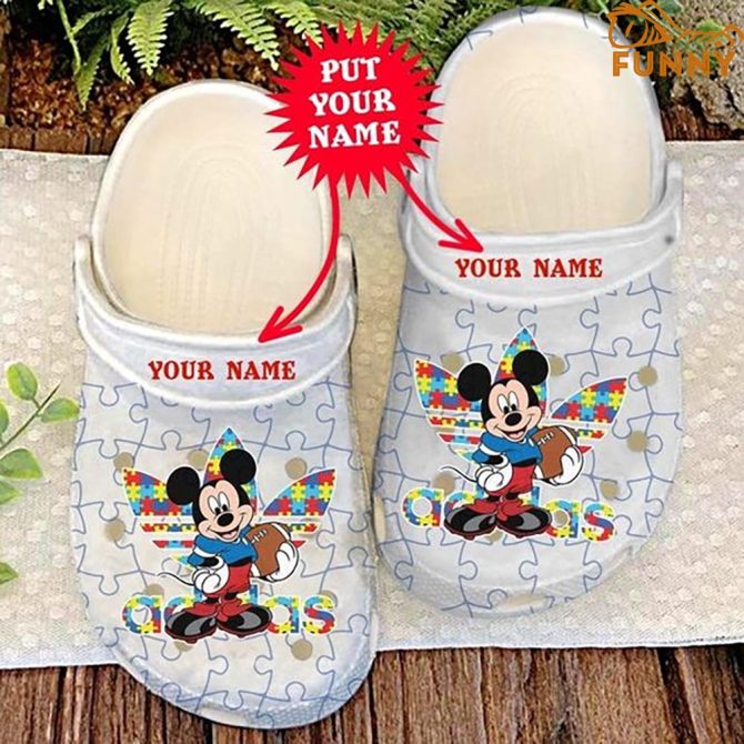 Custom Mickey Mouse Playing Sport Crocs - Discover Comfort And Style Clog Shoes Unisex Clogs Garden Shoes