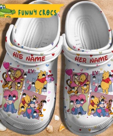 Custom Winnie The Pooh Disney Crocs - Discover Comfort And Style Clog Shoes Unisex Clogs Garden Shoes