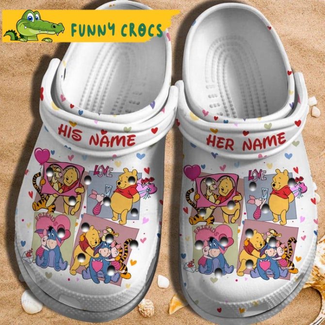 Custom Winnie The Pooh Disney Crocs - Discover Comfort And Style Clog Shoes Unisex Clogs Garden Shoes