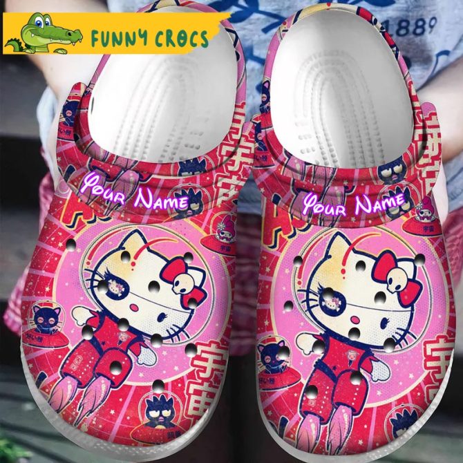 Customized Astronaut Hello Kitty Crocs Slippers - Discover Comfort And Style Clog Shoes Unisex Clogs Garden Shoes