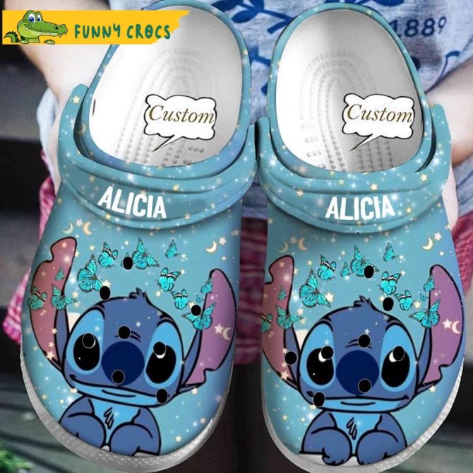 Customized Butterfly Stitch Crocs - Discover Comfort And Style Clog Shoes For Family