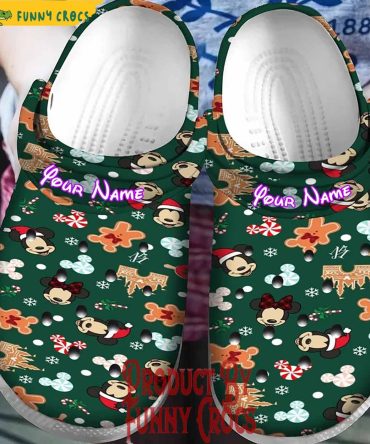 Customized Disney Mickey Mouse Christmas Pattern Crocs Shoes - Discover Comfort And Style Clog Shoes Unisex Clogs Garden Shoes