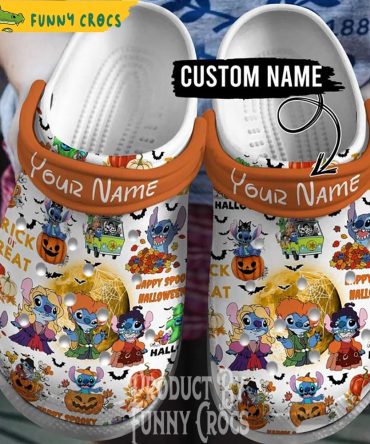 Customized Trick Or Treat Stitch Halloween Crocs Clogs - Discover Comfort And Style Clog Shoes For Family