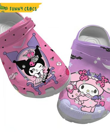 Cute Bat Queen Hello Kitty Crocs - Discover Comfort And Style Clog Shoes Unisex Clogs Garden Shoes