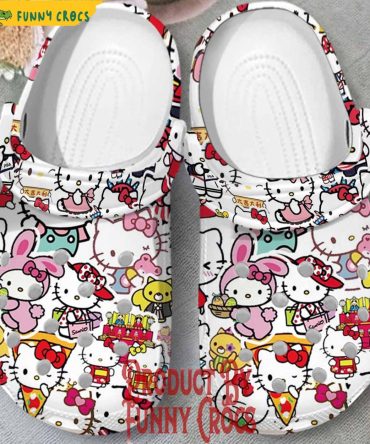 Cute Hello Kitty Pattern Crocs Style - Discover Comfort And Style Clog Shoes Unisex Clogs Garden Shoes