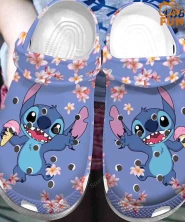 Cute Stitch Disney Crocs - Discover Comfort And Style Clog Shoes For Family