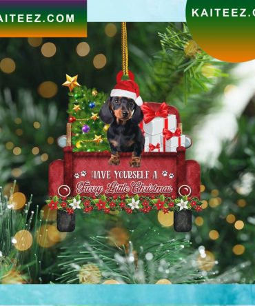 Dachshund Have Your Safe A Furry Little Christmas Christmas Ornament