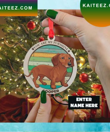 Dachshund Personalized Ornament
