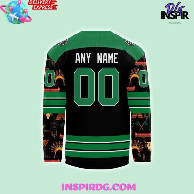 Dallas Stars Native American Heritage Month 2024 Hockey Jersey - Image 3