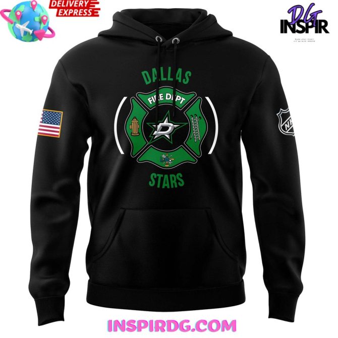 Dallas Stars X Firefighter Appreciation Night Edition All Over Print Hoodie - Image 2