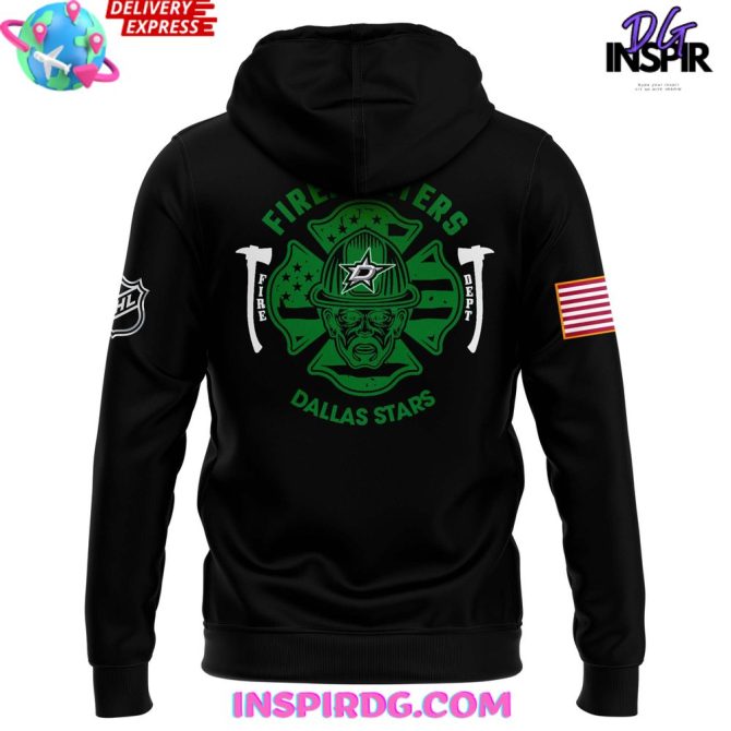 Dallas Stars X Firefighter Appreciation Night Edition All Over Print Hoodie - Image 3