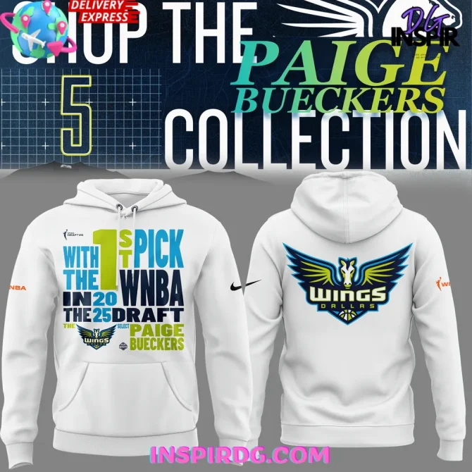Dallas Wings X Paige Bueckers Limited Edition All Over Print Hoodie