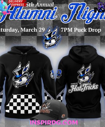 Danbury Hat Tricks Alumni Night 2025 All Over Print Hoodie