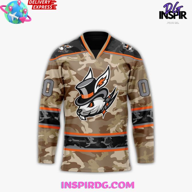 Danbury Hat Tricks Military 2025 Hockey Jersey - Image 2
