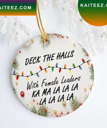Deck The Halls Kamala Harris Christmas Ornament