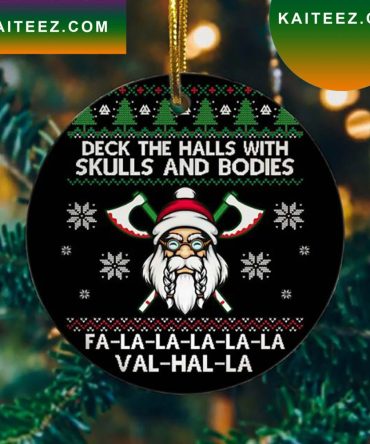 Deck The Halls With Skulls And Bodies Christmas   Ornament
