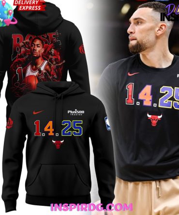 Derrick Rose 1.4.25 Chicago Bulls All Over Print Hoodie