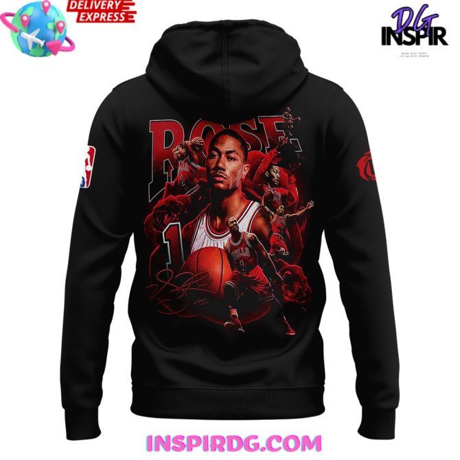 Derrick Rose 1.4.25 Chicago Bulls All Over Print Hoodie - Image 3