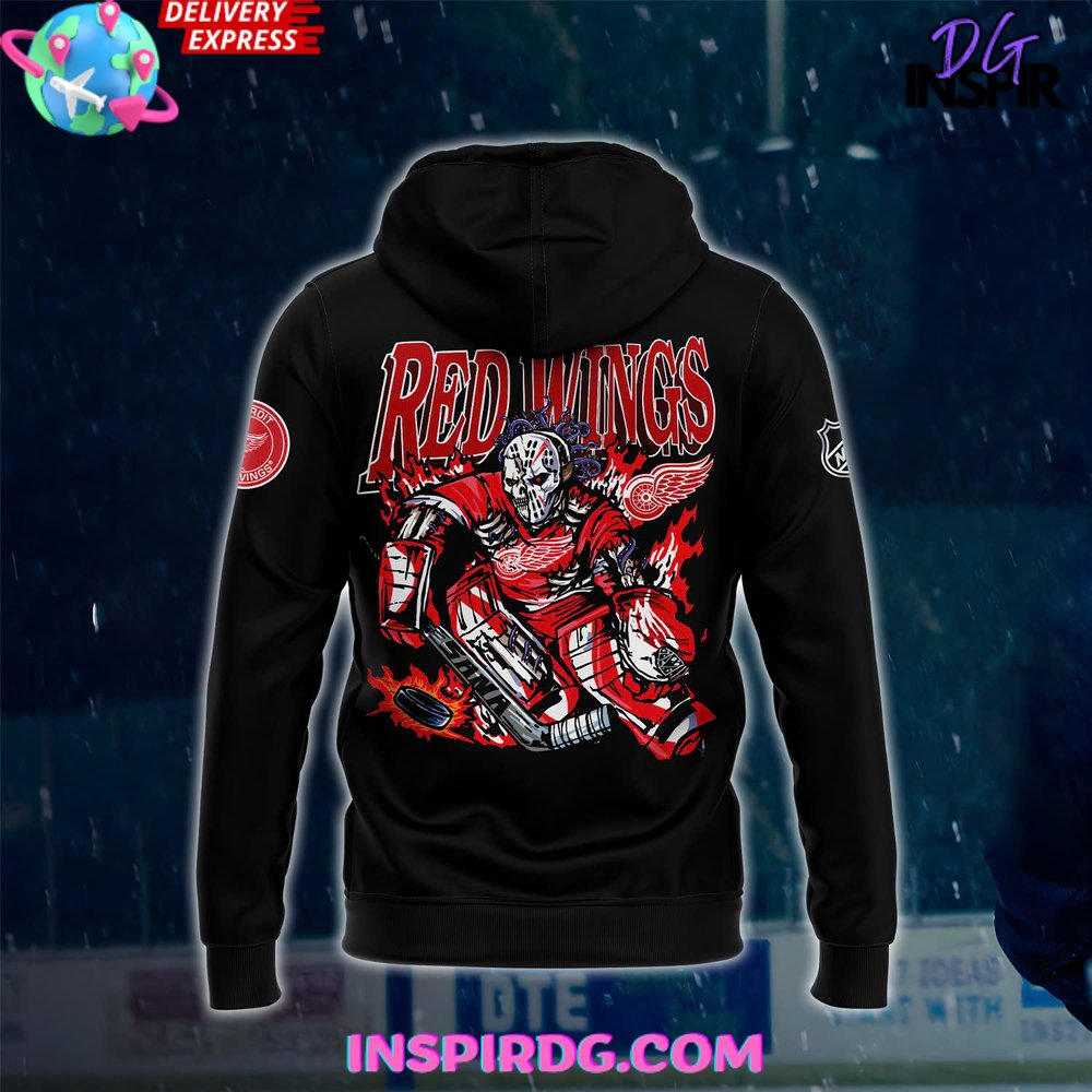 Detroit Red Wings X Sana Night 2025 All Over Print Hoodie, 3D Hoodie - Image 3