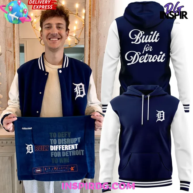Detroit Tigers Built For Detroit Special All Over Print Hoodie