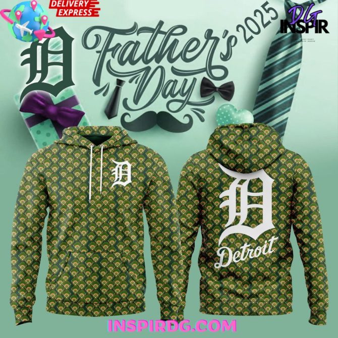 Detroit Tigers Father’S Day 2025 All Over Print Hoodie