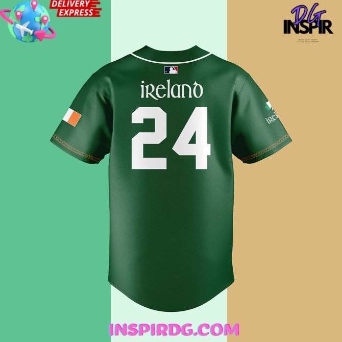Detroit Tigers Irish Heritage Month 2024 Baseball Jersey - Image 4