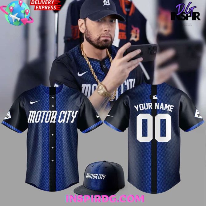 Detroit Tigers Motor City Customized Baseball Jersey