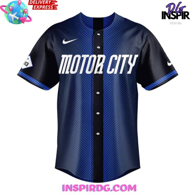 Detroit Tigers Motor City Customized Baseball Jersey - Image 2