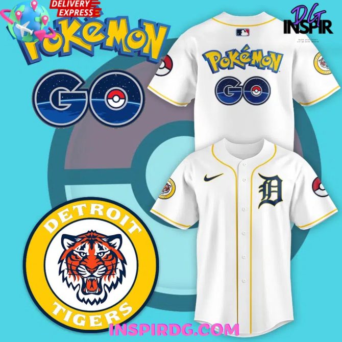 Detroit Tigers Pokémon Go Special Baseball Jersey