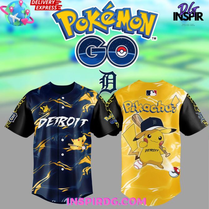 Detroit Tigers Pokémon Go Special Baseball Jersey