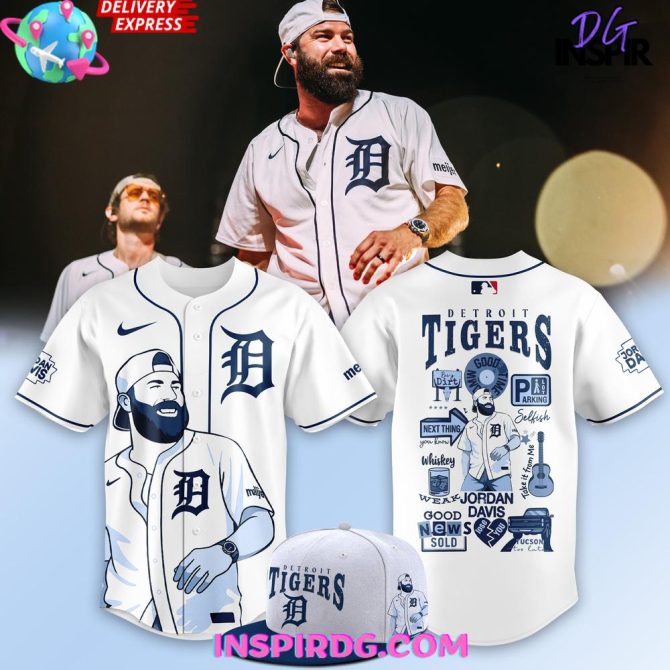 Exclusive Detroit Tigers Graphic Jersey & Cap Set - Limited Edition Design, Fast Shipping