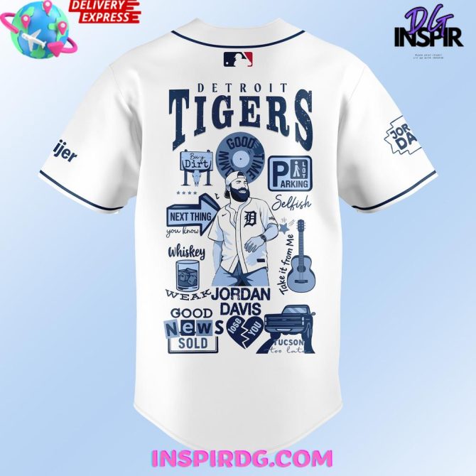 Exclusive Detroit Tigers Graphic Jersey & Cap Set - Limited Edition Design, Fast Shipping - Image 3