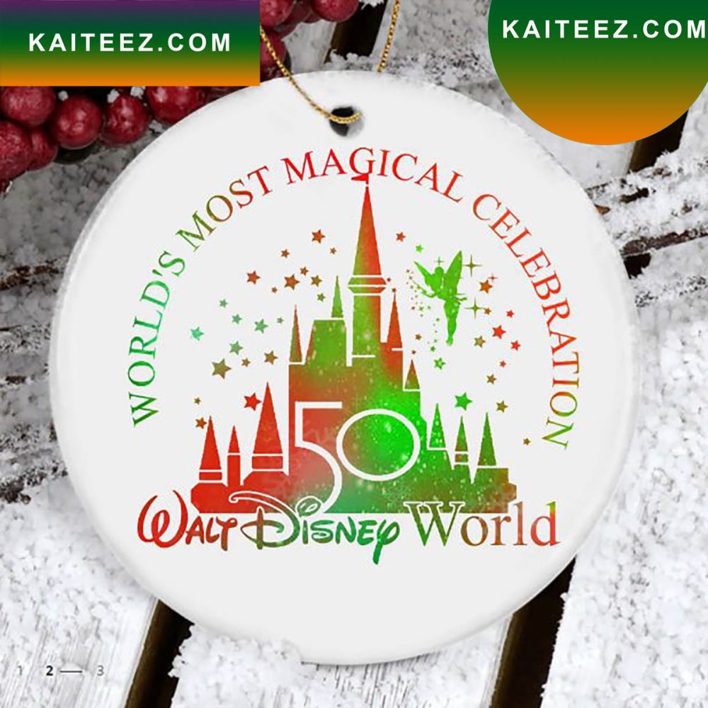 Disney 50Th Anniversary Castle Birthday Christmas Ornament