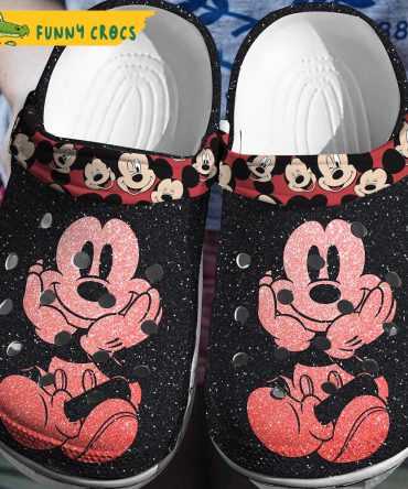 Disney Purl Red Mickey Mouse Crocs Clog Shoes - Discover Comfort And Style Clog Shoes Unisex Clogs Garden Shoes