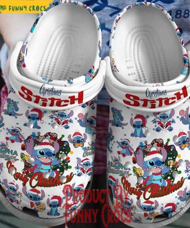 Disney Stitch Christmas Crocs Clog Shoes - Discover Comfort And Style Clog Shoes For Family